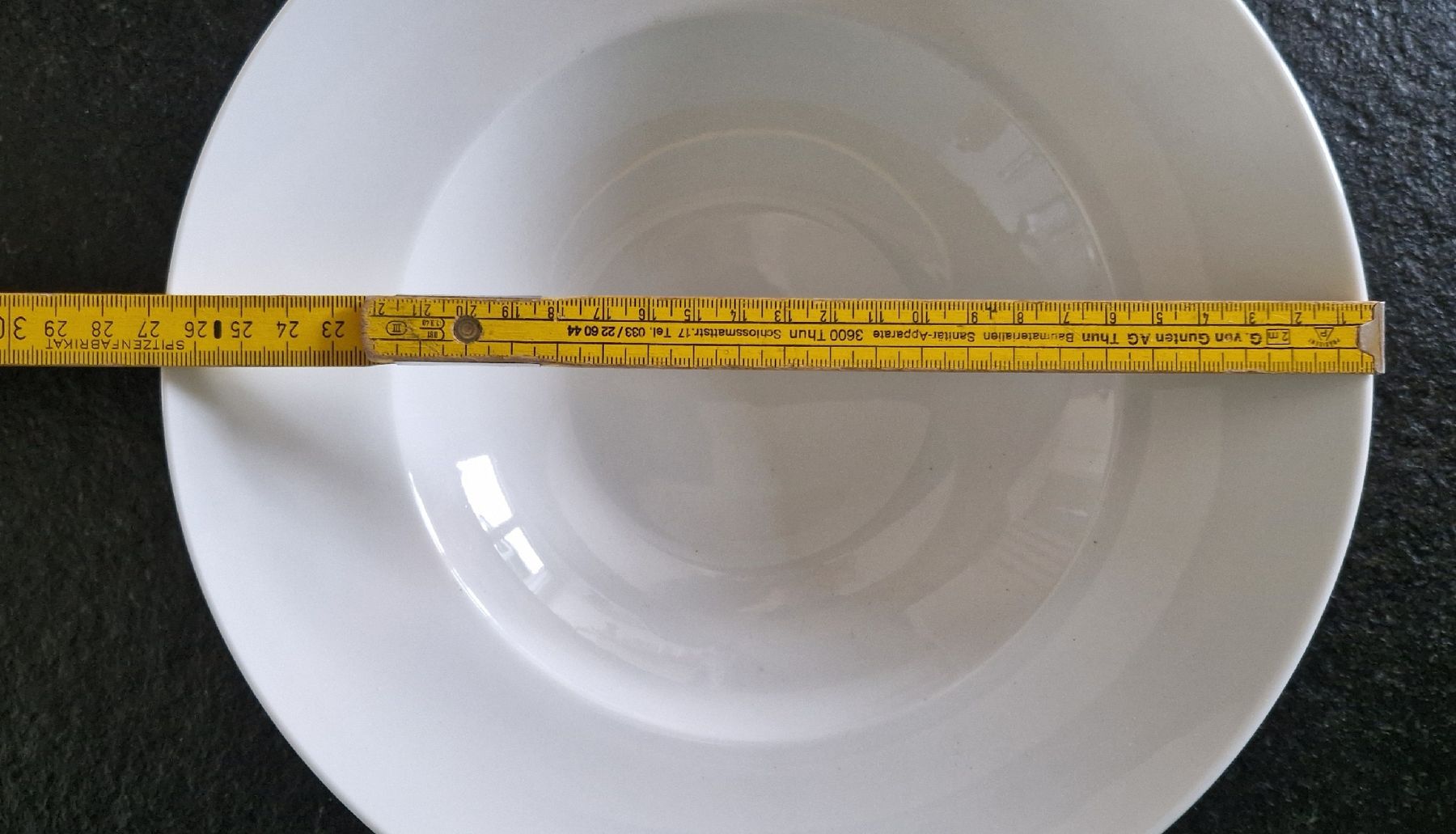 Piatti: Schöner, tiefer Teller, weiss, Durchmesser 24cm – Usato da Gasel venduto da sale65 1