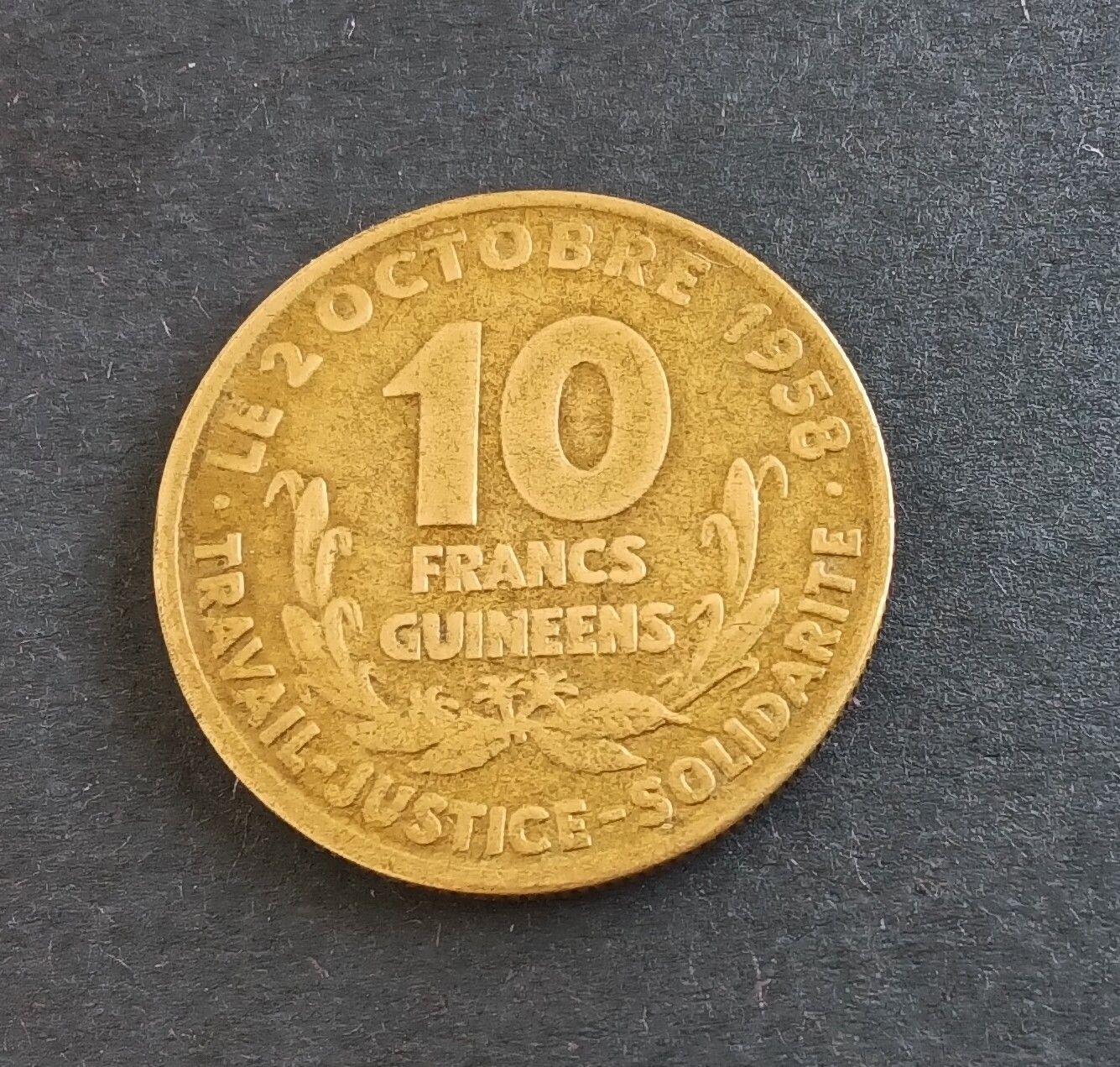 Tutti le monete: 10 Francs Guinea 1958 – Usato da Feldbach venduto da carlotta111