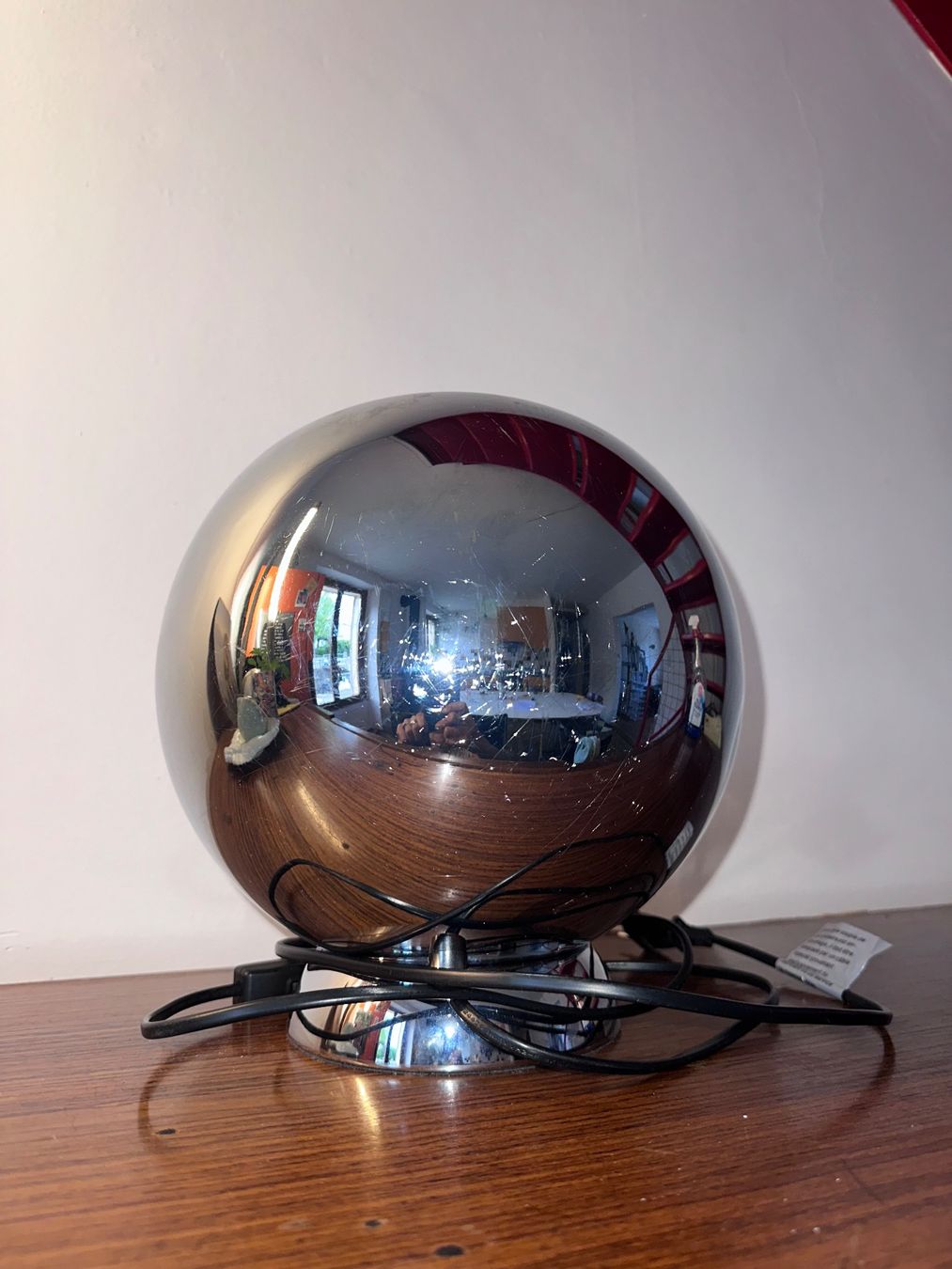 Lampade: Lampe Bouboule de chez Aluminor vintage chrome – Usato da Lausanne venduto da jul_v9ht 7