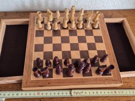 Jeu d'échecs en bois pions aimantés