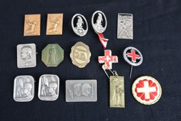LOT Pin und Anstecknadeln 30er- / 40er-Jahre