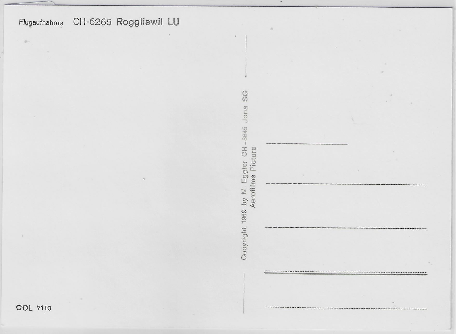 Cartoline postali: Flugaufnahme Roggliswil LU – Antico da Ettingen venduto da Kartenplanet 1