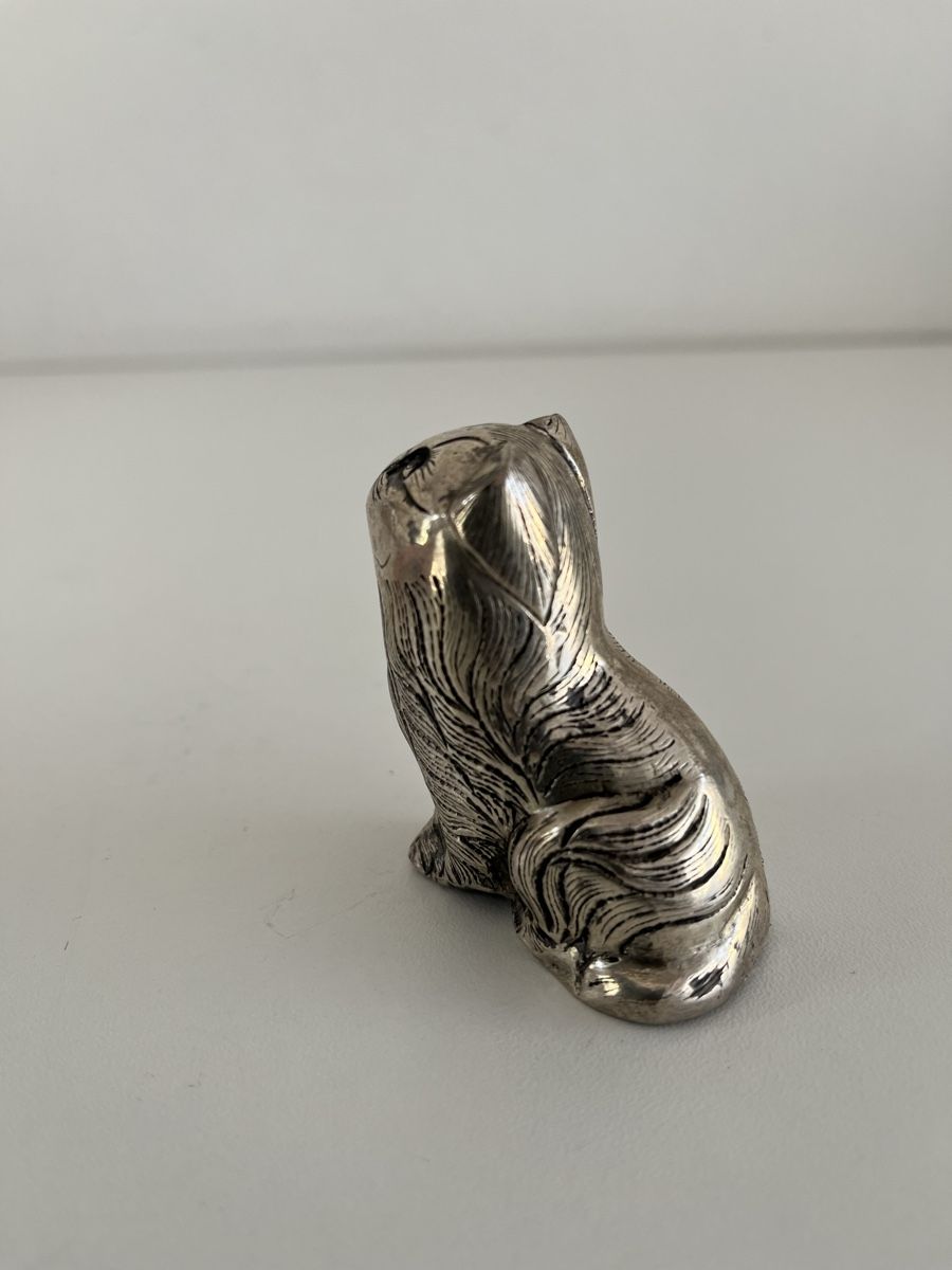 Statuette: Katze aus Aluminium – Usato da Wetzikon ZH venduto da seli03 8