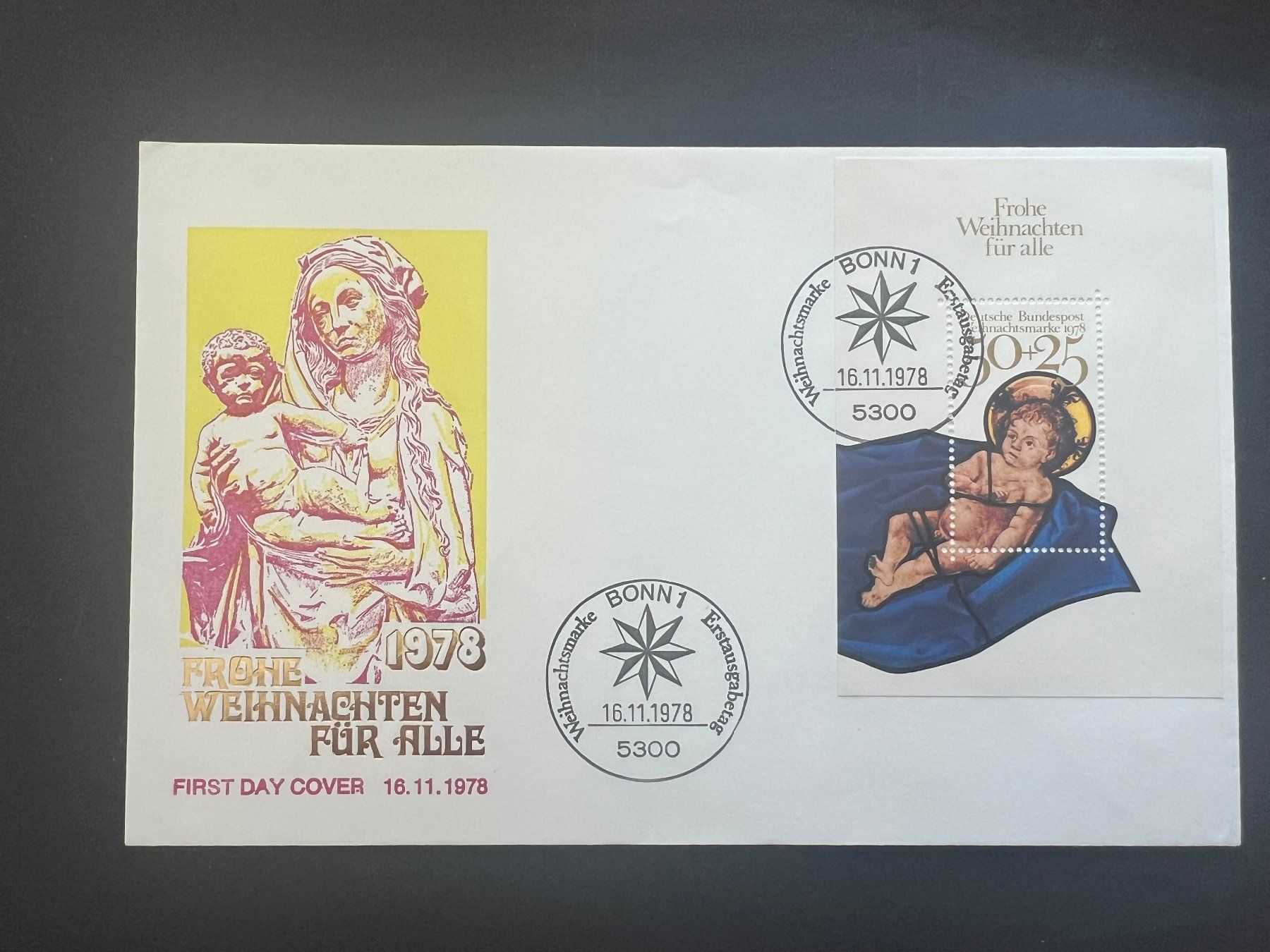Tutti i francobolli: BRD 1978 FDC Block   (F80) – Usato da Hinwil venduto da Sidi4