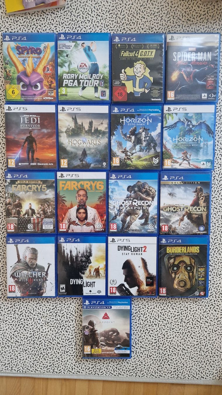 Jeux: 17 PS4&PS5 Games – D'occasion à Steinhausen par Epifania91