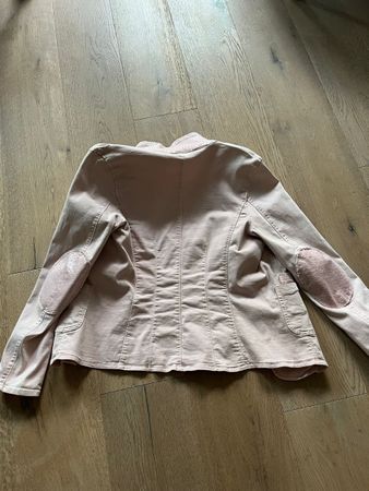 Rosa Übergangsjacke mit Pailletten, Grösse M 