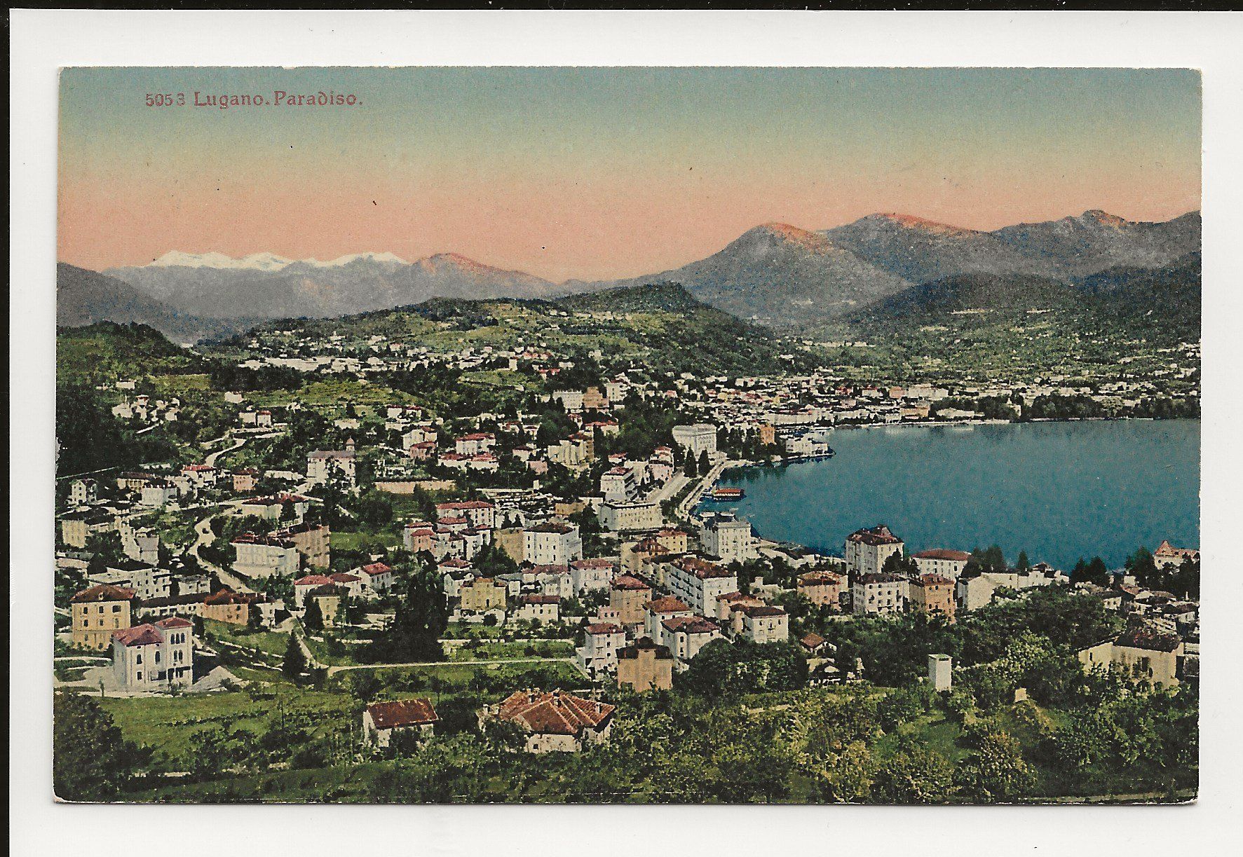 Cartoline postali: AK ca.1910 Lugano Paradiso – Usato da Greifensee venduto da 315WDO