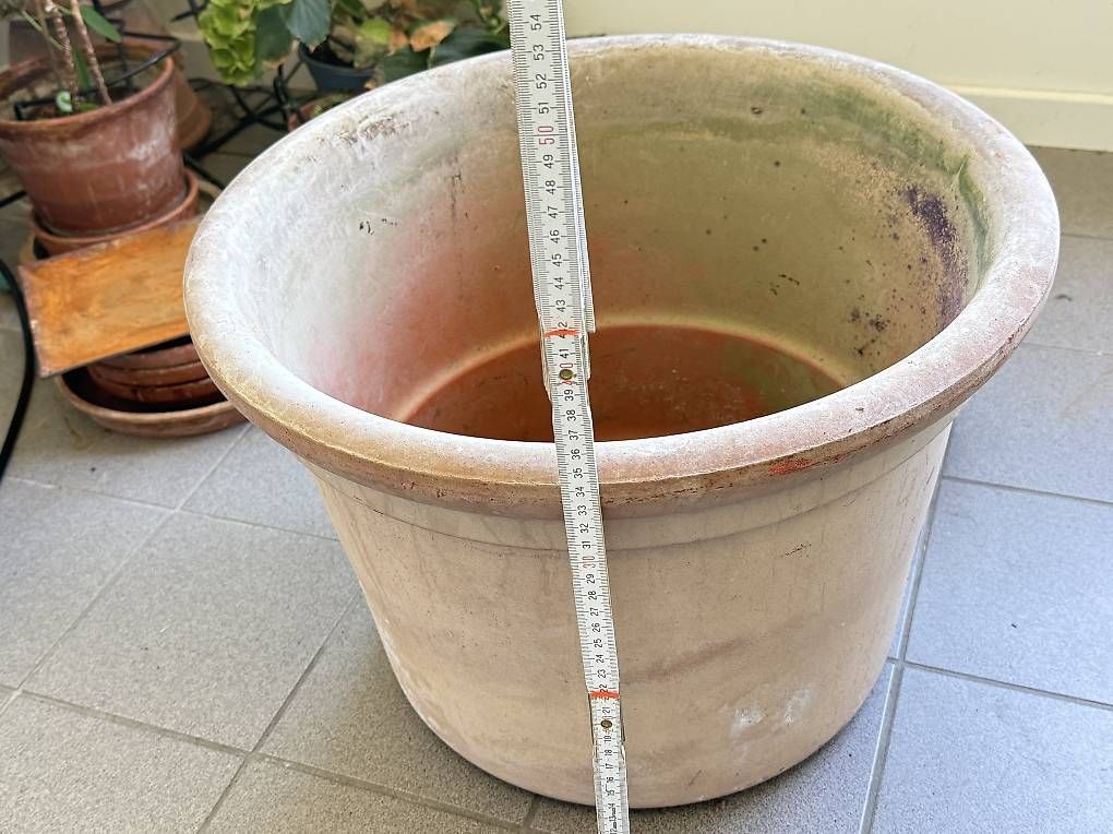 Vasi per fiori: Schöner, grosser Tontopf 50cm – Usato da muttenz venduto da Ricardania 1