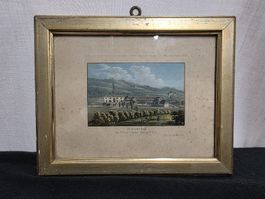 Alte Grafik Heimrchs Bad bei Herisau Kanton Appenzell F.B. 