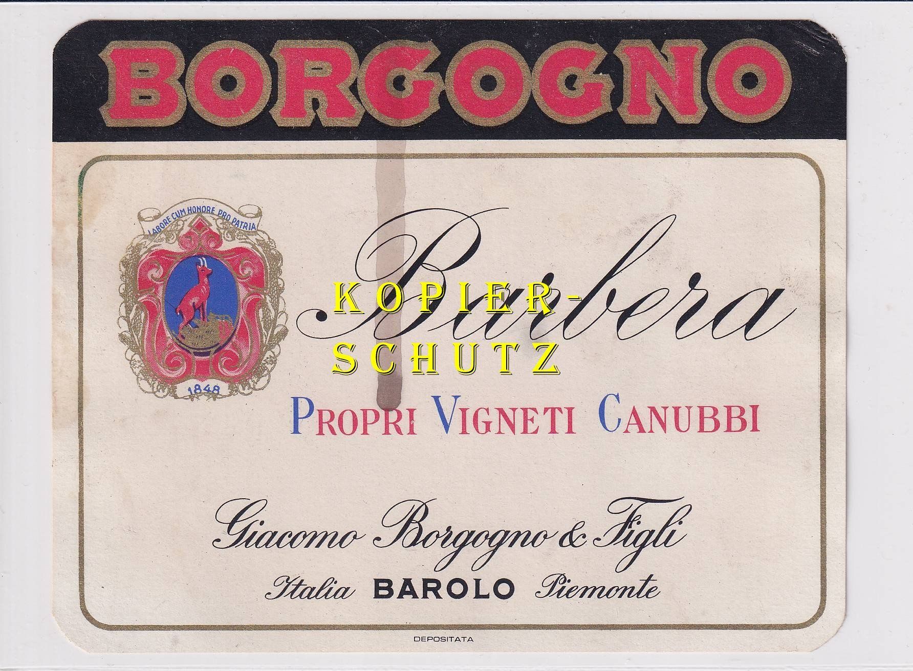 Papier: Etikette - Barbera (Borgogno) – D'occasion à Hombrechtikon par Rudolf07
