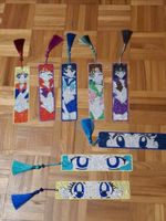 Marques-pages "Sailor Moon" en diamond painting/Lesezeichen