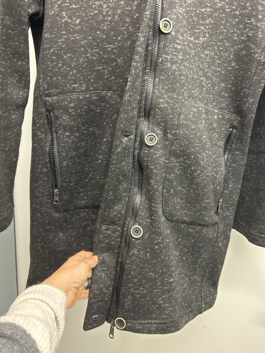 Tchibo Mäntel: Strickfleece-Mantel von Tchibo, Grösse M, schwarzmeliert – Gebraucht aus Erlinsbach SO von hallon480 1