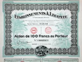 Etablissements A. Lecomte, Dakar - 1928