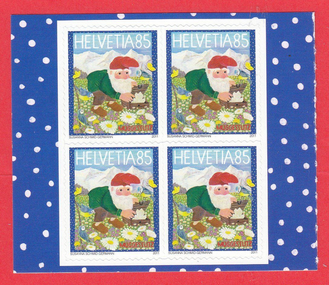 Alle Briefmarken: 2011 Vierblock aus Markenheft Muggenstutz  ** Postfrisch ** – Neu (gemäss Beschreibung) aus Adliswil von Aenti