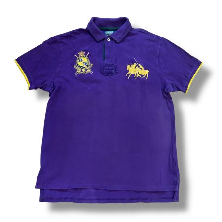 Polo Ralph Lauren vintage purple poloshirt t-shirt reiter