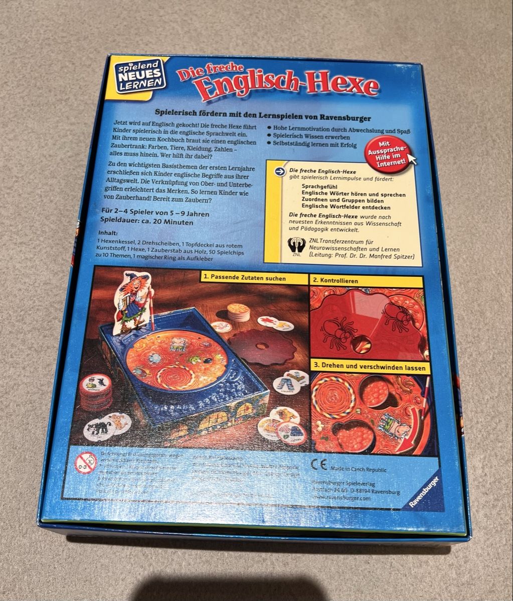 Ravensburger Giochi: Ravensburger: Die freche Englisch-Hexe, Lernspiel – Usato da Bachenbülach venduto da Floydp 1