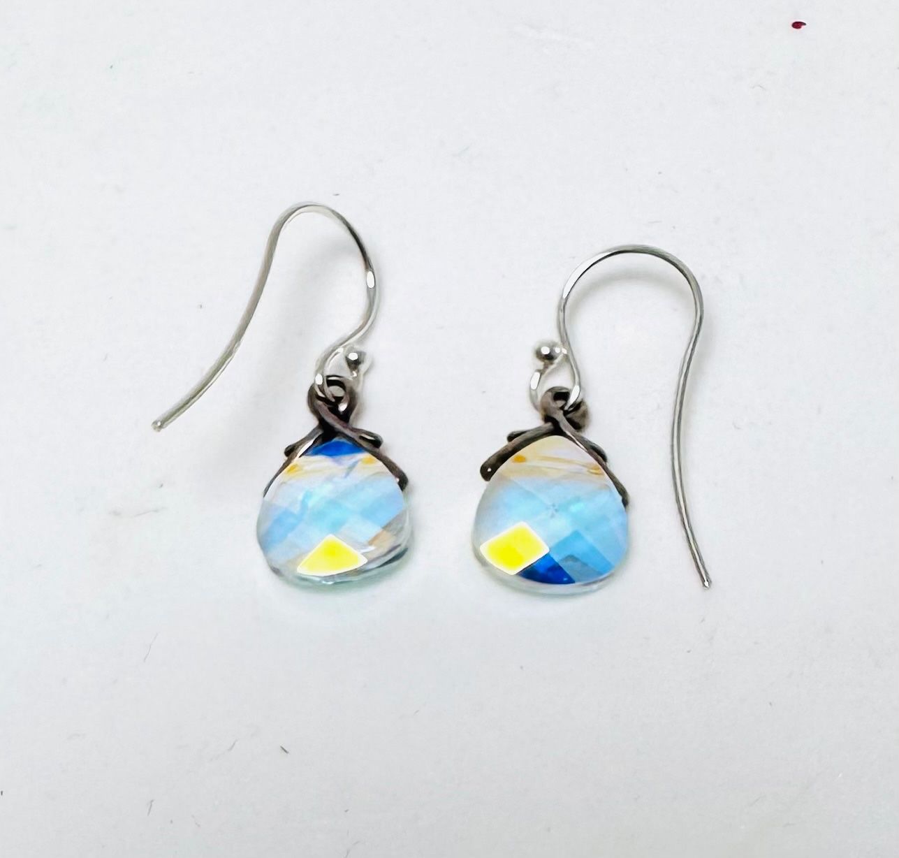 Swarovski Orecchini pendenti & Orecchini a lobo: Ohrhänger mit irisierenden Swarovski Perlen, Sterling Silber – Nuovo (secondo la descrizione) da Goldach venduto da byBigo 2