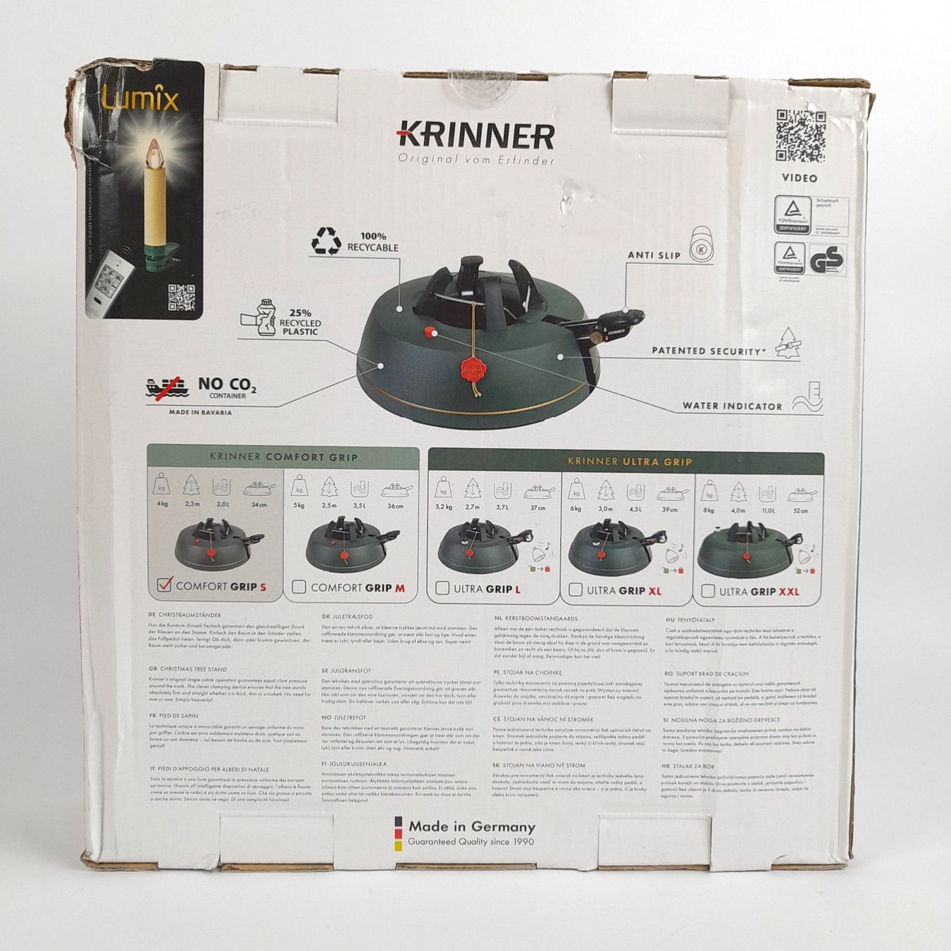 Krinner Basi per albero di Natale: KRINNER Comfort Grip S Christbaumständer – Nuovo (secondo la descrizione) da Liebefeld venduto da Restwert_Liebefeld 2
