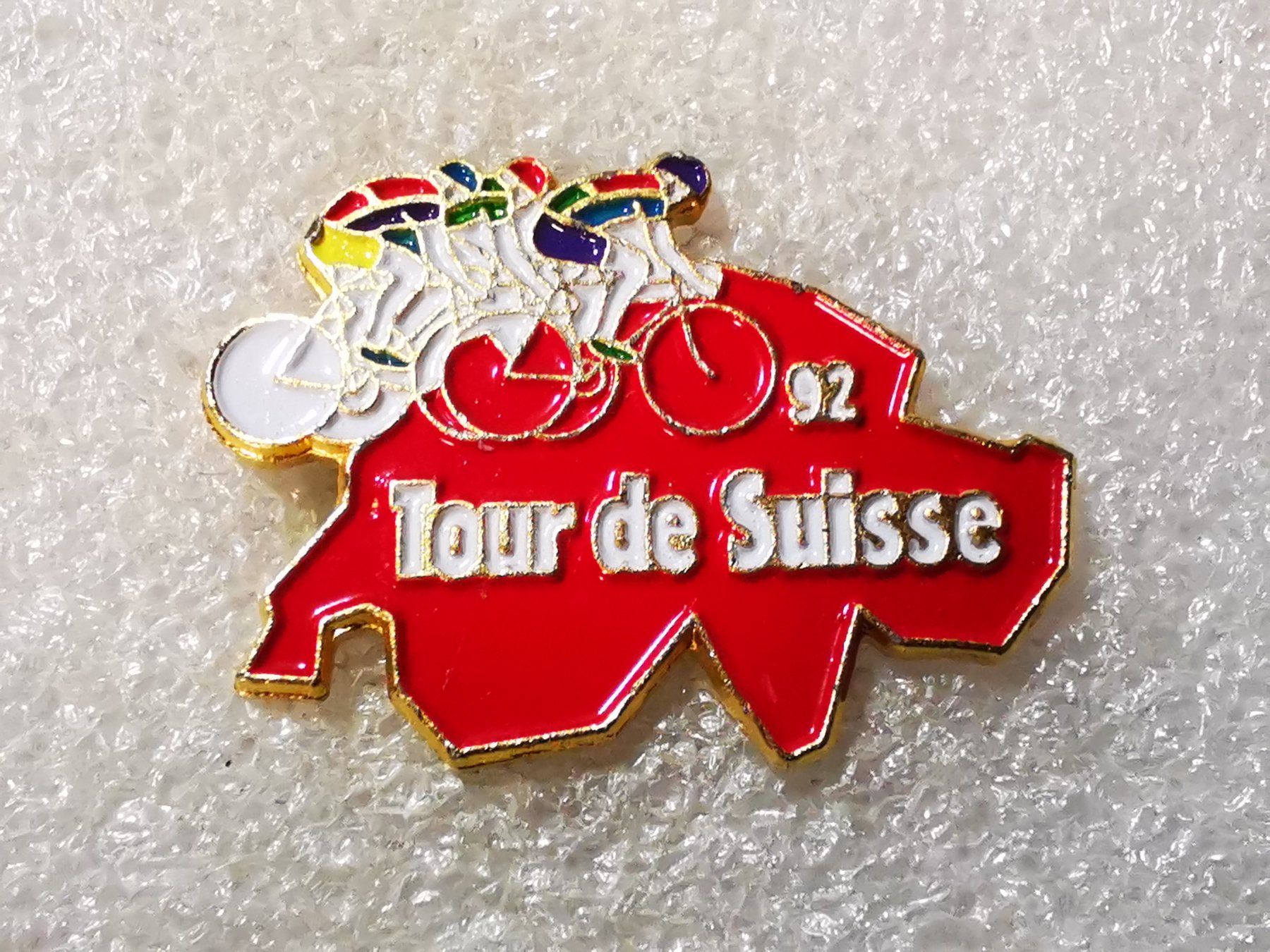 Plaketten & Abzeichen: Ansteckpin 55: Tour de Suisse 1992 – Gebraucht aus Oppligen von Pin-Fall-Shop