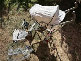 Buggy Maclaren grau mit Zubehör gebrauchter Zustand