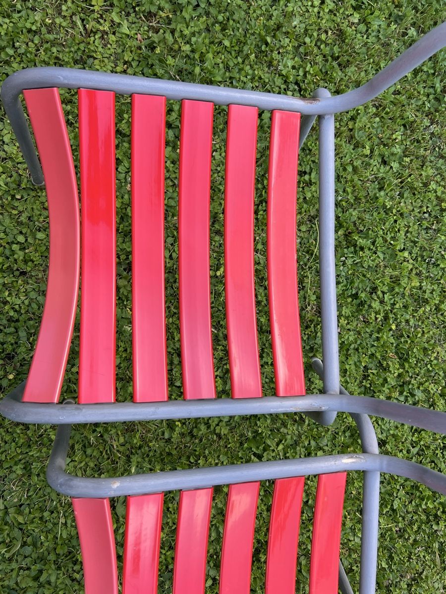 Sedie: Rote Gartenstühle 4er Set – Usato da Zürich venduto da bernhard.jaeggi 2