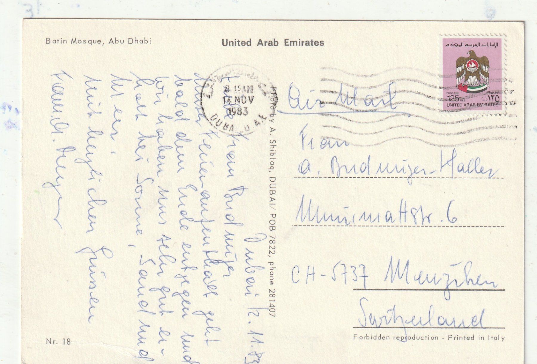 Cartoline postali: Abu Dabi – Usato da Lumbrein venduto da made02 1