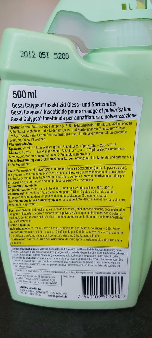 Sonstiges für Haushalt & Wohnen: Buchsbaumzünsler Spritzmittel – Neu und originalverpackt aus Jona von Uufruumi 4
