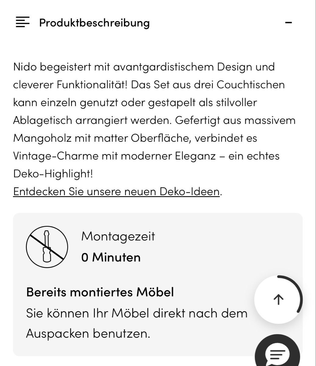 Tavoli: Couchtisch von Tikamoon – Nuovo (secondo la descrizione) da Eschenbach LU venduto da gab_bky2 6