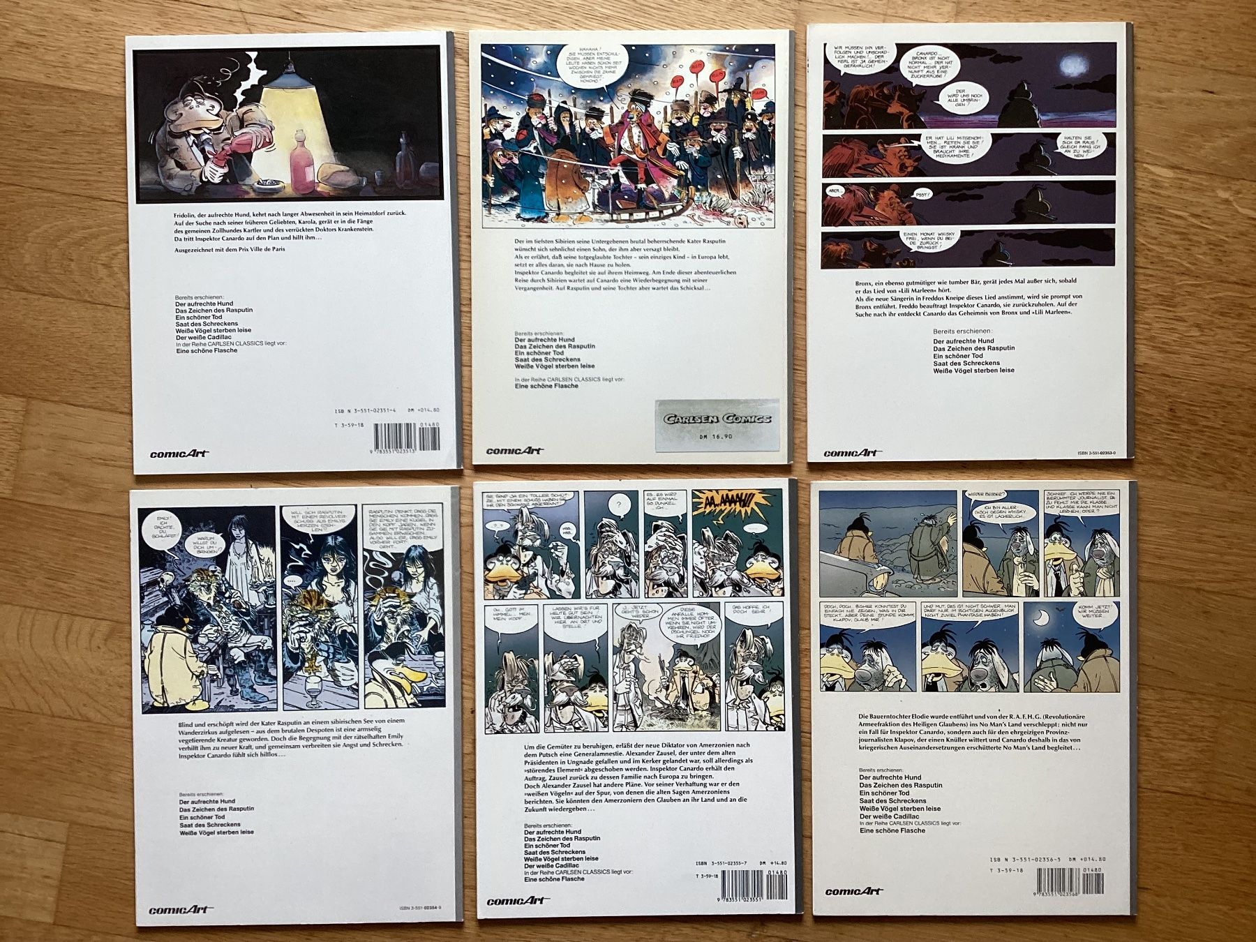 Fumetti: Inspektor Canardo, Carlsen Comic, 6 Bände – Usato da Volketswil venduto da tasch71 1