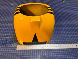 Modellflieger Haube gelb mit Streifen