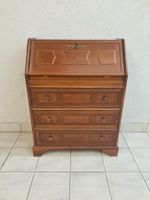 Secrétaire bois massif tiroirs +2 portes avec serrure
