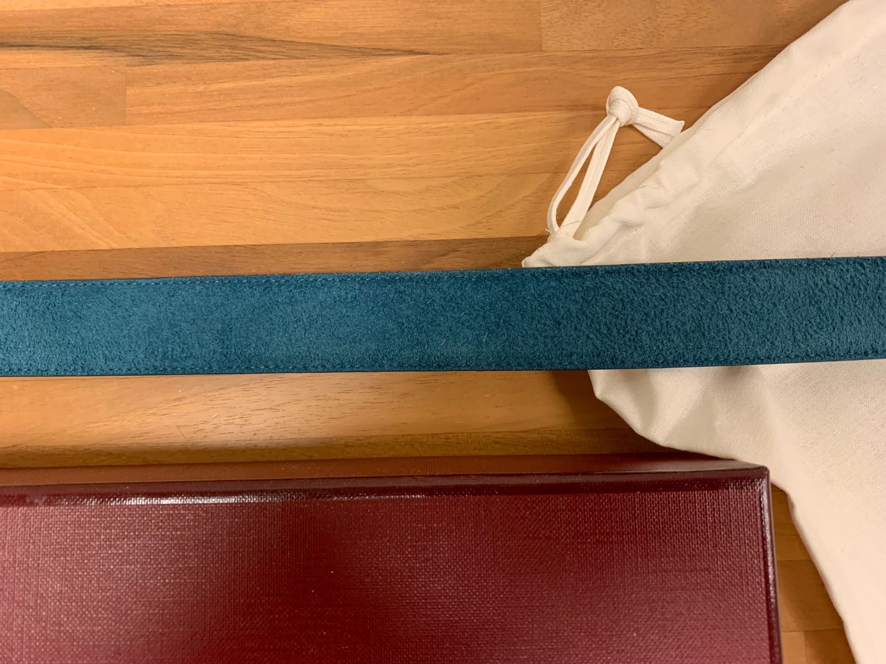 Gürtel: Original Bally Wildleder Gürtel in blau – Neu (gemäss Beschreibung) aus Winterthur von Compiorg 6