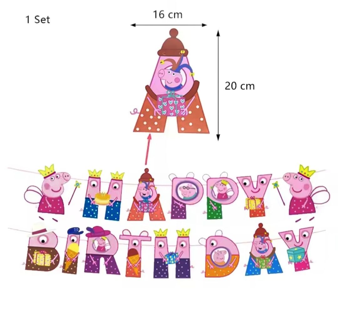 Tutte le decorazioni: Peppa pig Geburtstag deko + 39x Balloons – Nuovo (secondo la descrizione) da Zug venduto da mikey1130 5