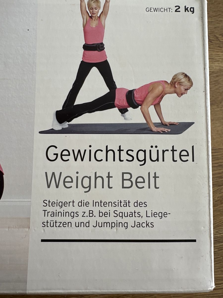 Gürtel: Gewichtsgürtel, 2 kg, neu – Neu und originalverpackt aus Krauchthal von Kiddy32 1