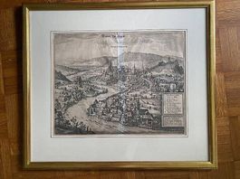 alter Stich der Stadt Baden