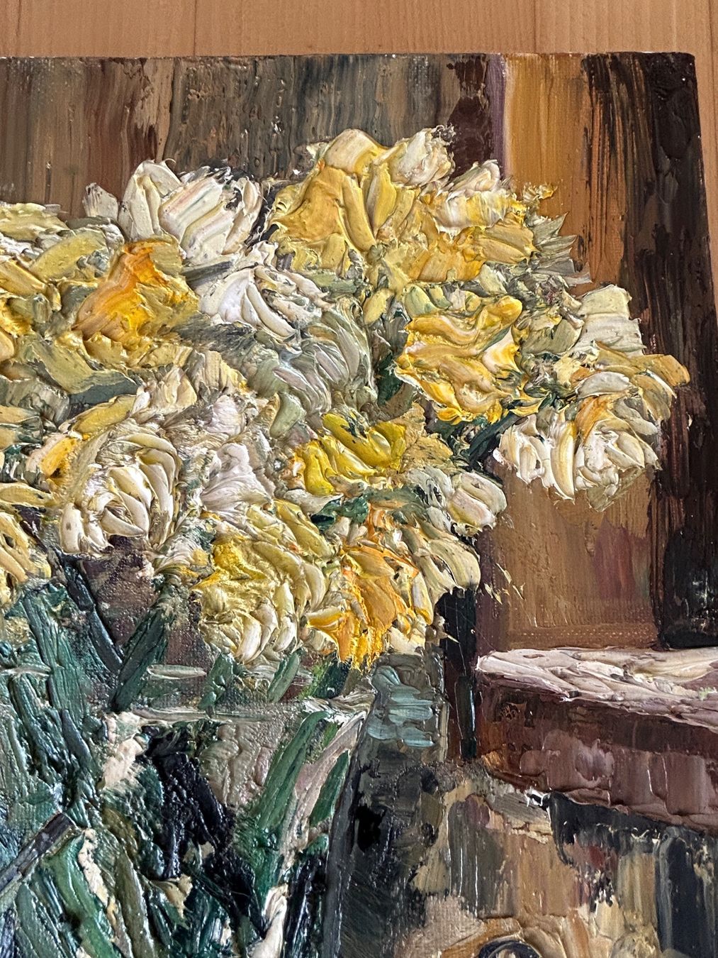 Tableaux: Original Artwork - Jacqueline Coates - Daffodils and Buddha – D'occasion à Rheinfelden par lit_b27n 3