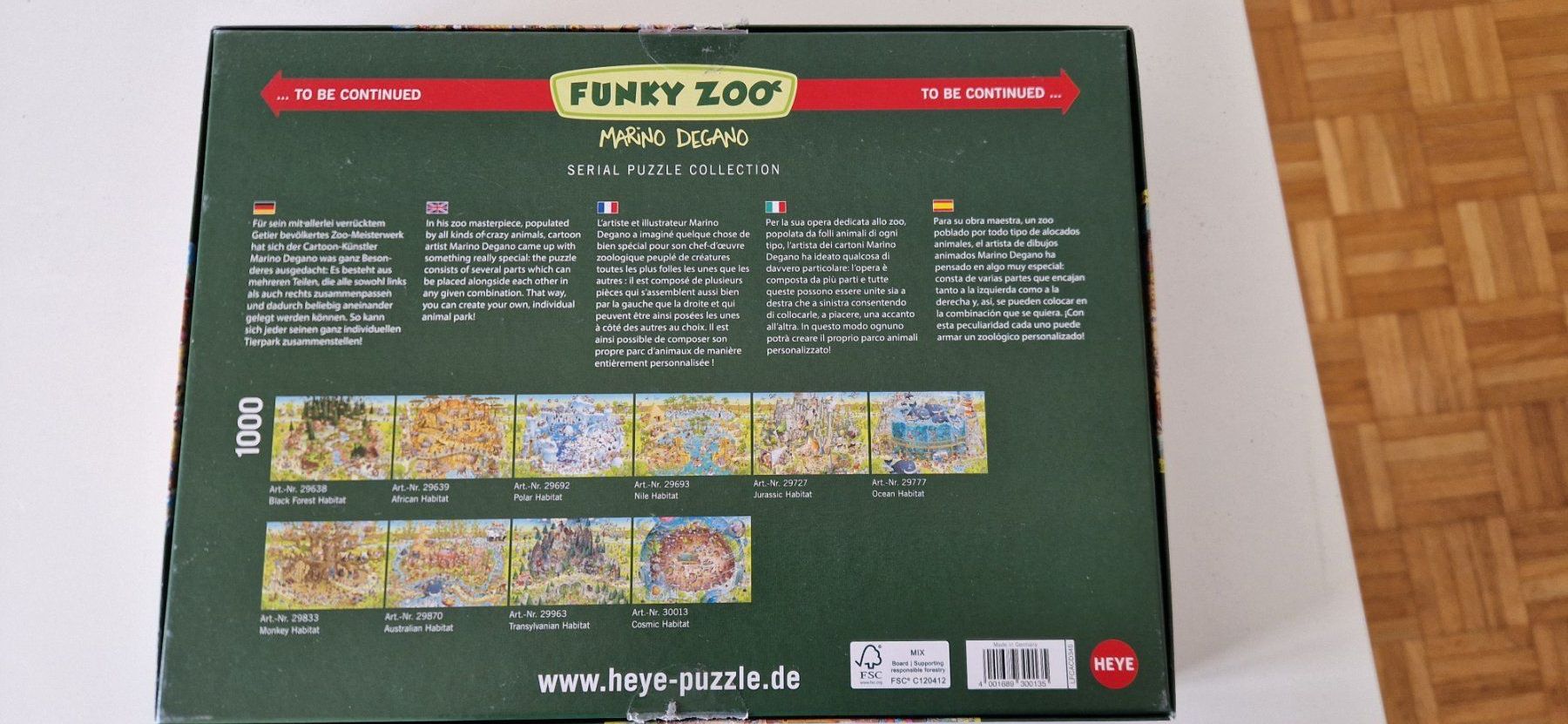 Heye Puzzle: Puzzle Funky Zoo Cosmic Habitat – Usato da Zürich venduto da Karin_M 1