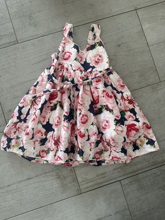 Sommer-Kleid Blumenmuster H&M Grösse 98/104 2-3 Jahre 