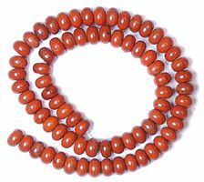 1 Strang natürliche ,schöne Red River Jasper Perlen 8 X 5 mm