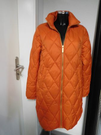 Leichte lange Stepp JACKE Marke PART TWO Gr. 36 orange NEU