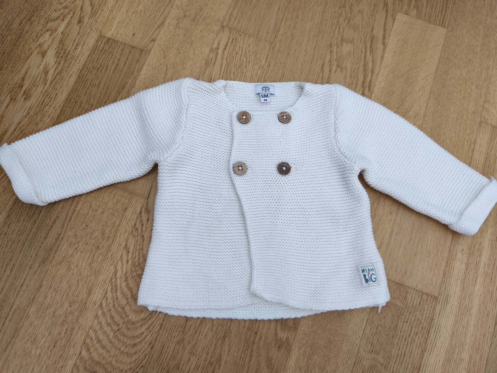 Jacken & Mäntel: Strickjacke Mädchen Weiss Grösse 6M  – Gebraucht aus Näfels von ChocolateMuffin