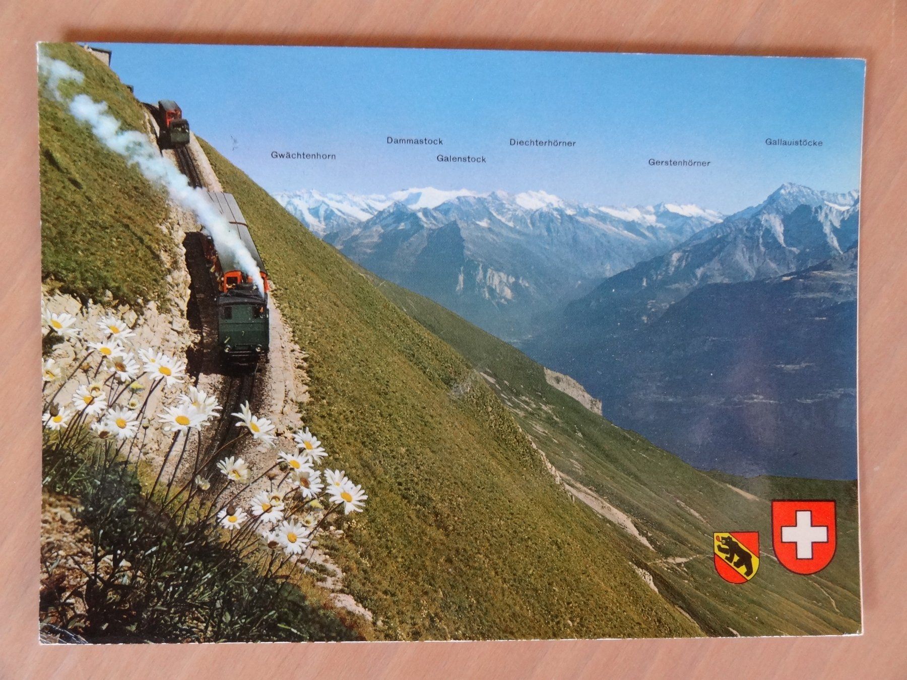 Ansichtskarten: Brienz-Rothorn-Bahn - 1985 – Gebraucht aus St Léonard von Riglin