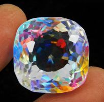 Certified 66.20 Ct Brazilian Mystic Cushion Cut