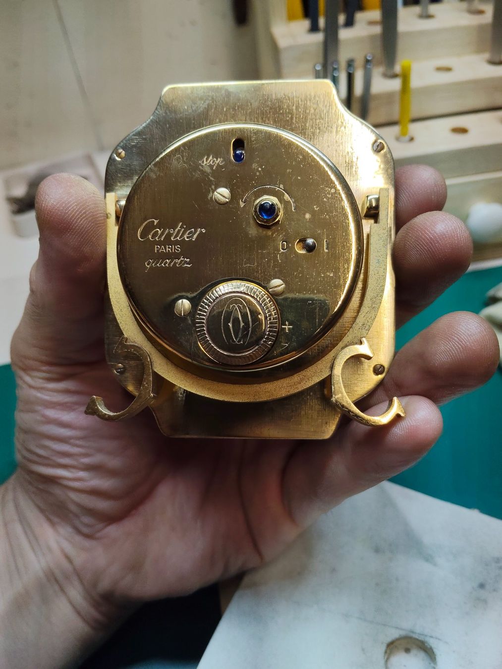 Cartier Sveglie: Cartier Santos degli anni '80, pendulette – Usato da Gentilino venduto da gogobr73 5