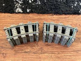 LEGO 9v Schienen Gebogen 16 stk.