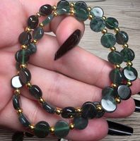 Jadeit Armband – Dunkel 💚✨