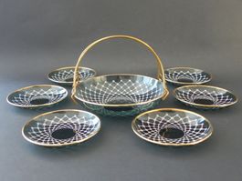 Spezielles Glasset 7 -teilig gemäss Bilder - Vintage