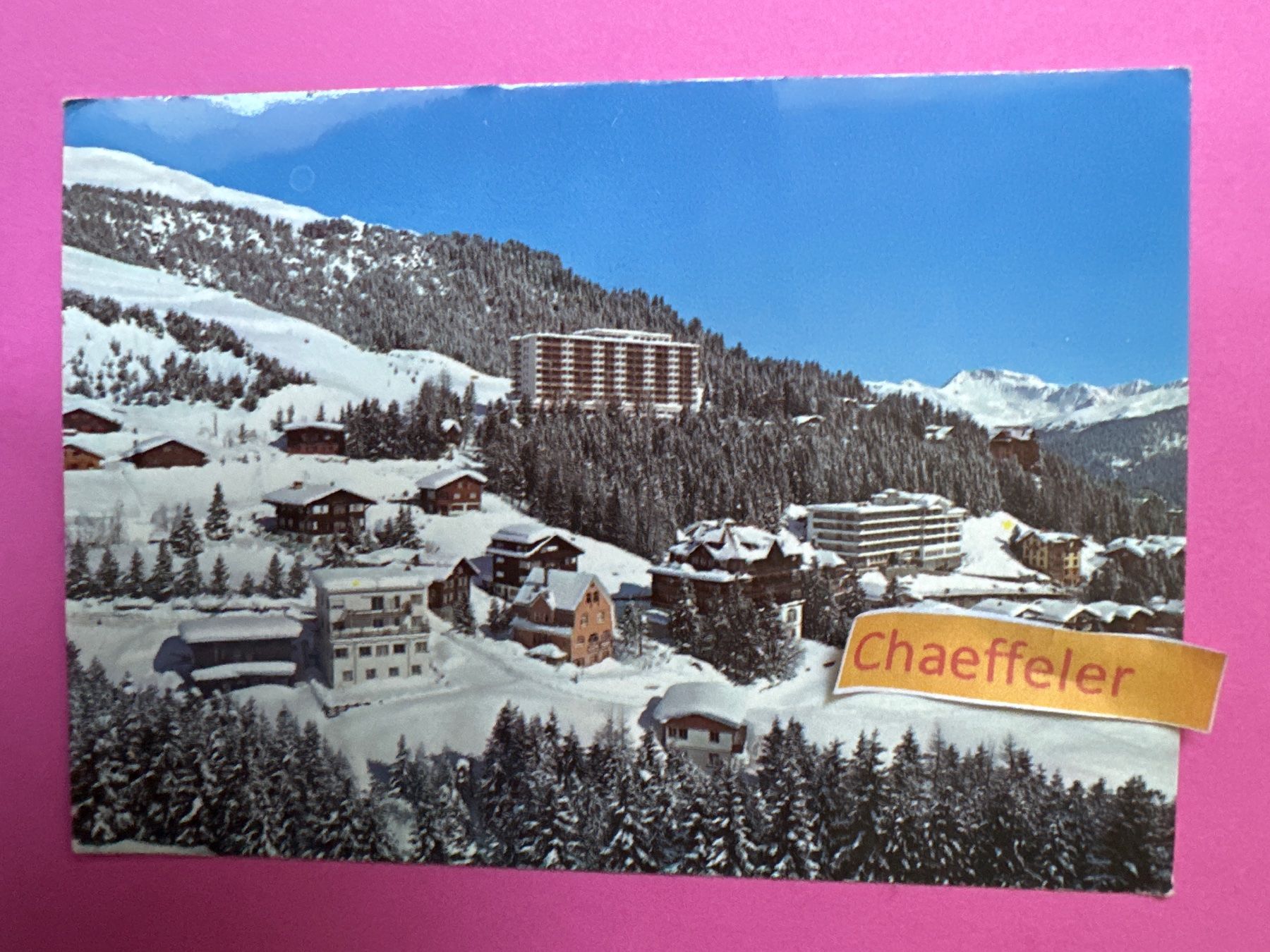 Cartoline postali: 1977  Tschuggen Hotel Arosa – Usato da Zürich venduto da Chaeffeler