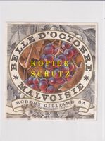 Etikette - Malvoisie "Belle d'Octobre" /bd