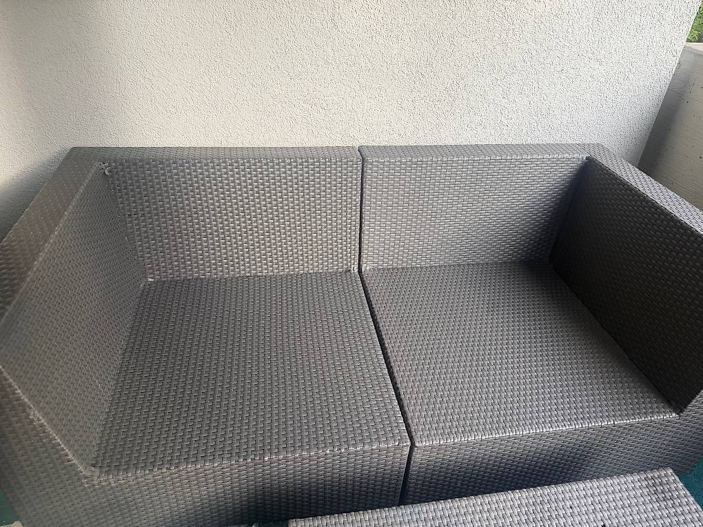 Divani: Rattan Lounge grau – Usato da Schlieren venduto da sheila000 1